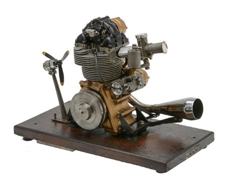 A gold medal winning ½ size working model of a Matchless G50 motor cycle engine, built by the late Mr Bill Connor of Maidston