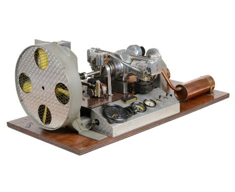 An exhibition standard ½ size working model of a ‘Flat Two’ Internal combustion engine, built by the late Bill Connor of Maid