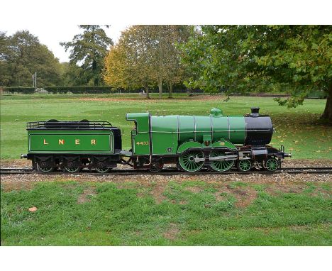 A well-engineered 10 ¼ inch gauge model of a London North Eastern Railway Ivatt Atlantic Class 4-4-2 live steam tender locomo
