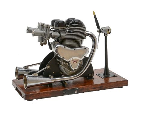 A gold medal winning ½ size working model of a Matchless G45 twin cylinder motor cycle engine, built by the late Mr Bill Conn