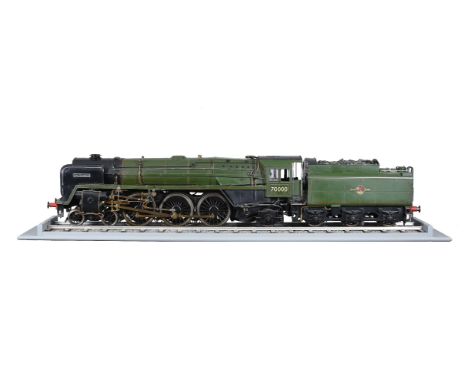 An exhibition quality 5 inch gauge model of a British Railways Standard Class 4-6-2 live steam tender locomotive ‘Britannia’ 