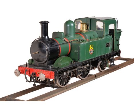 A well-engineered 5 inch gauge model of a 0-4-2 Class 14xx side tank locomotive No 1451, built from a Winson’s kit by a model