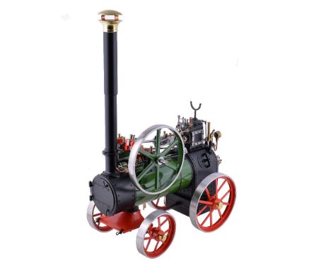 An exhibition standard 1½ inch scale model of a Marshall agricultural portable steam engine, built to the design by the late 