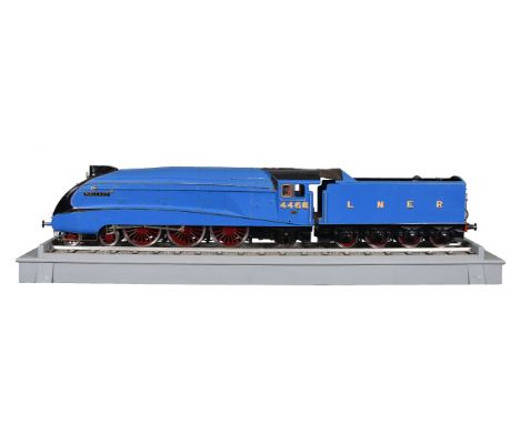 A fine exhibition quality 5 inch gauge model of a London North Eastern Railway A4 Pacific Class 4-6-2 live steam tender locom