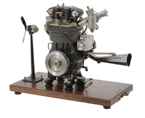 A gold medal winning ½ size working model of a 1956 ‘Manx Norton’ short-stroke motor cycle engine, built by the late Mr Bill 