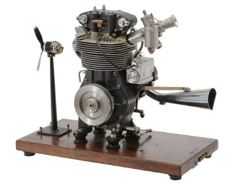 A gold medal winning ½ size working model of a 1956 ‘Manx Norton’ short-stroke motor cycle engine, built by the late Mr Bill 