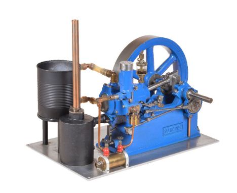 A well-engineered scale model of a Gardner Model 0 horizontal Gas Mill Engine, built from Allan Foundry castings, the open cr