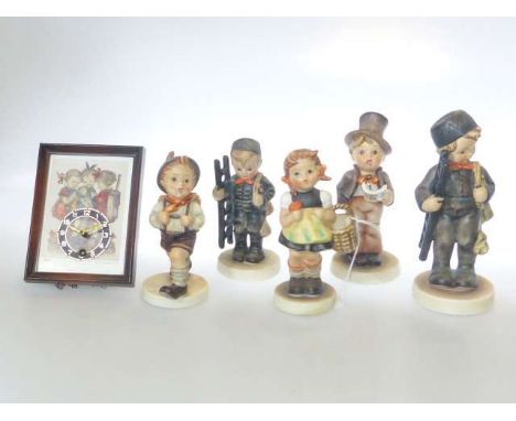 Hummel/Goebel: five figures and a clock (6)