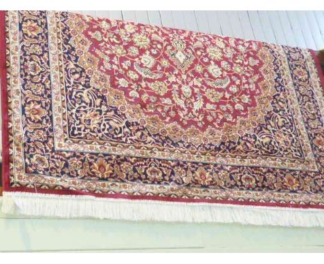 Red ground Keshan carpet 2.30 x 1.60