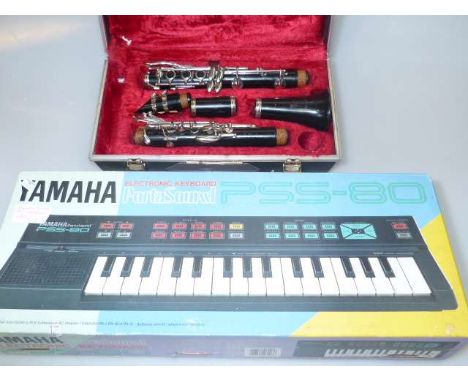 Boosey & Hawkes Regent clarinet and Yamaha electronic keyboard