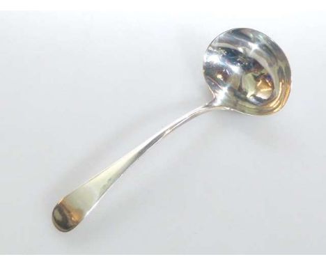 Georgian silver sauce ladle