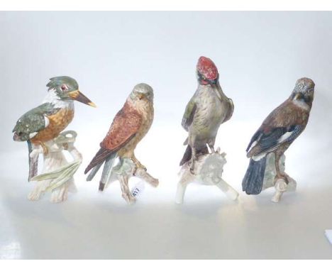 Four large Goebel birds
