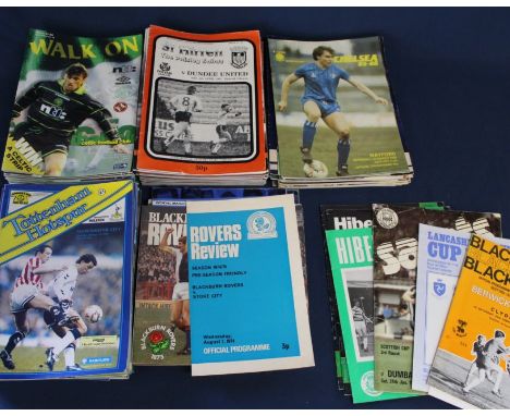 Selection of football programmes including Chelsea (80s), Tottenham (70s - 2000s), Blackburn Rovers (70s) Celtic (90s) Dundee