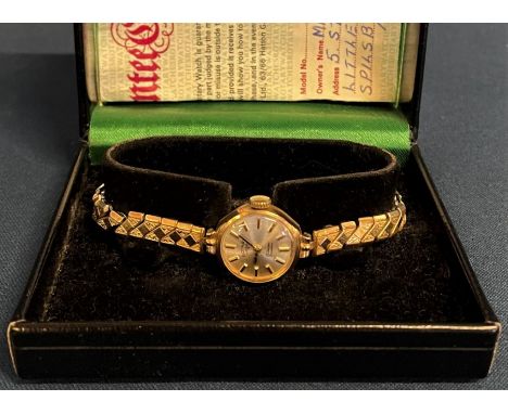 Ladies 9ct gold case Rotary wristwatch