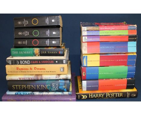 Set of Harry Potter novels (various dates - see photos), J R R Tolkien Lord of the Rings Trilogy, Stephen King Fairy Tale etc