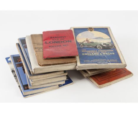 FIFTEEN VINTAGE LINEN BACKED FOLDING MAPS OF GREAT BRITAIN, mainly Bartholomew's: PEAK DISTRICT, LAKE DISTRICT, CHESHIRE, YOR