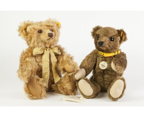 TWO STEIFF 'CLASSIC' TEDDY BEARS WITH GROWLERS, comprising: 1909, and 004421, 13" (33cm) high, (2)
