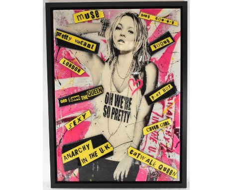 † MR SLY; a limited edition print, 'Catwalk Queen', numbered 7/195 lower left, certificate of authenticity verso, 91 x 66cm, 