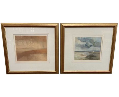 † KEITH ROPER; pastel, 'Solent at Hurst Point', signed and dated 2000 lower right and inscribed with artist's name and title 