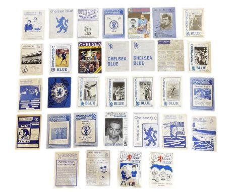 CHELSEA FC; a collection of football ephemera and programmes, including fourteen 'Chelsea Blue Supporters Journals', dates ra