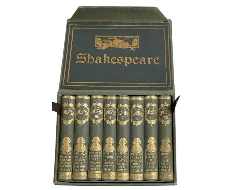 DAVID BRYCE &amp; SON; a cased eight volume set of Shakespeare's 'The Dramatic Works', including 'Tempest', 'Love's Labour's 