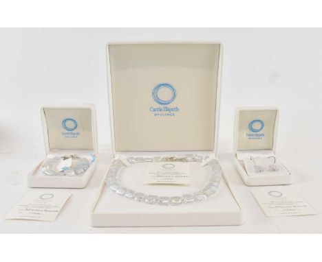 CARRIE ELSPETH; a cased crystal glass 'Reflections' necklace, numbered 11/500, length approx 50cm, a cased crystal 'Reflectio