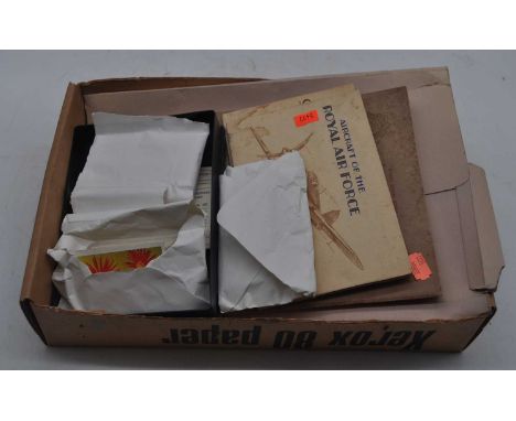 A collection of assorted cigarette cards, some in albums to include John Player &amp; Sons Aircraft of the Royal Air Force, a