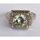 Art Deco Ring Erstes Drittel 20. Jhdt.