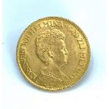 Goldmünze, 10 Gulden, Niederlande 1911-1917