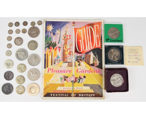 Georgian and later coinage to include George III crown, 1797 cartwheel penny, Victorian and later florins, various modern cro