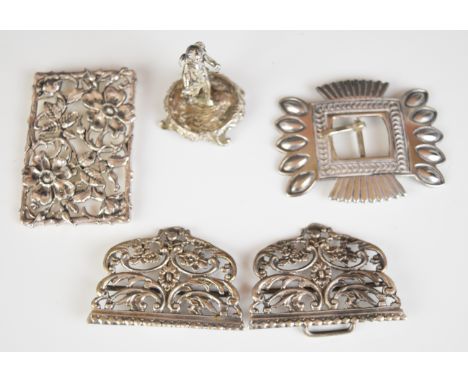 Victorian hallmarked silver nurse's belt buckle, Chester 1900, belt buckle marked CZH sterling, novelty hallmarked silver mod