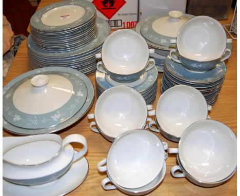 A Royal Doulton *twelve* place setting dinner service, in the Reflection pattern   Condition Report / Extra Information  Actu
