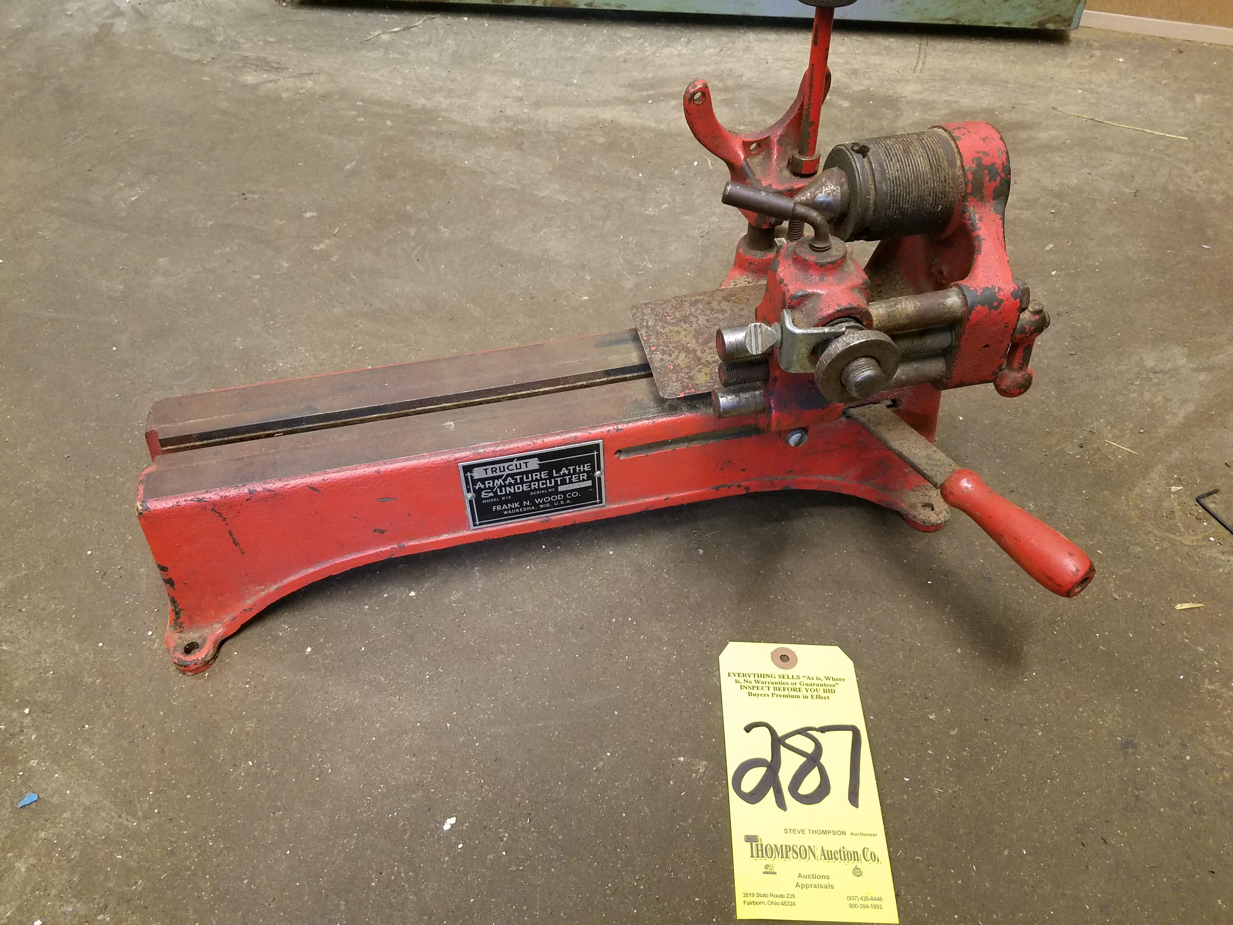 True Cut Armature Lathe and Undercutter