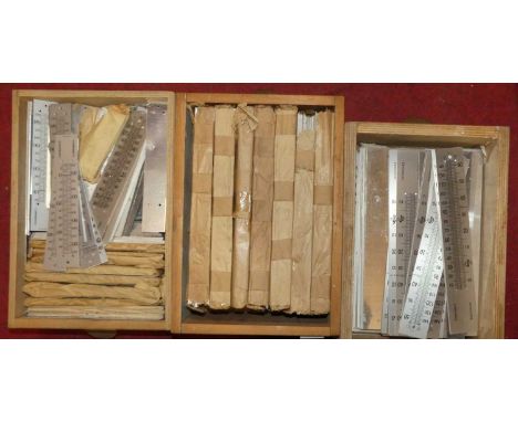 A large collection of aluminium thermometer scales 