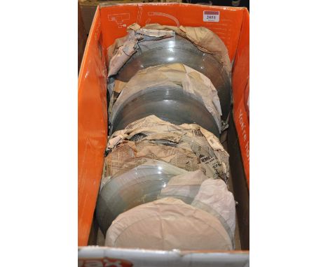 A collection of 8" and 10" convex barometer glasses
