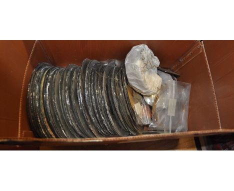 A collection of barometer convex glasses, principally being 8"