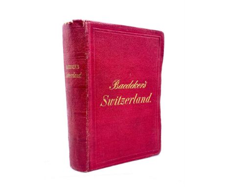 BAEDEKER. Switzerland, seventh edition guide book, 1877