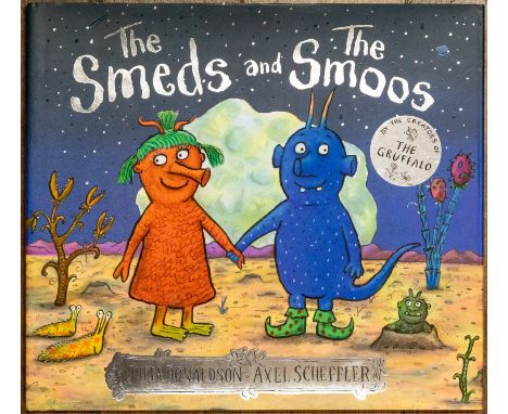 DONALDSON, Julia &amp; SCHEFFLER, Axel (Illus.). The Smeds and The Smoos, first edition, first printing, SIGNED by Julia Dona