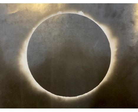 An original b&amp;w photograph of the total solar eclipse, 29 June 1927, taken by John Jackson under direction of Sir Frank W