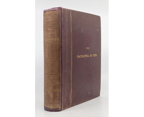 Bagshawe (William HG): The Bagshawes of Ford, a Biographical Pedigree with litho plates, 2 large folding pedigrees. Some ligh
