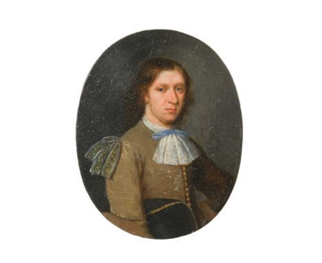 Portrait miniature of a gentleman holding a hat under his right armoil on copper, unframed8.5 x 6.5cmProvenance: Property of 