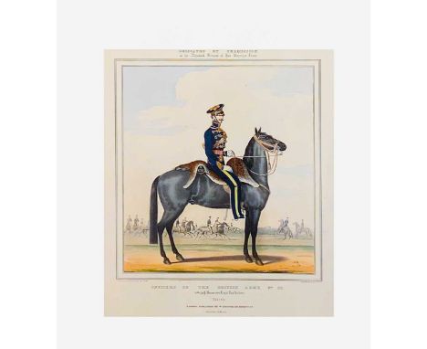 Officers of the British Army, to include Mounted officers of the 10th the Prince of Wales's own Royal Regiment of Hussars, co