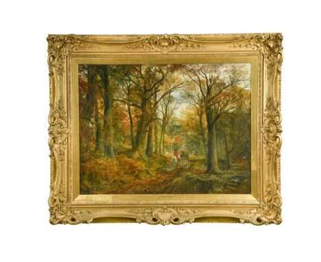 Samuel Bough, RSA (British, 1822-1878)Cub Hunting, Surreysigned and dated 'Sam Bough 1864' (lower left)oil on canvas85 x 111c