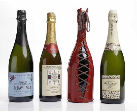 CHAMPAGNE PIPER-HEIDSIECK - JEAN-PAUL GAULTIER BOTTLING
Brut Cuvee Speciale. Red leather clad bottle with lacing, designed by