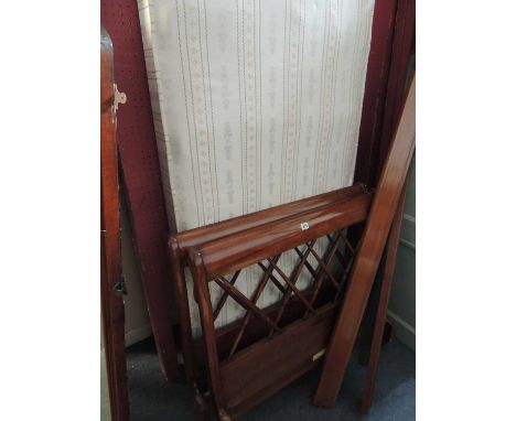 MAHOGANY SINGLE BED complete with bed base, supplied by Seventh Heaven