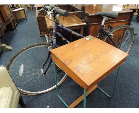Tri-Ang child's desk and a Raleigh Nova touring bicycle (2)