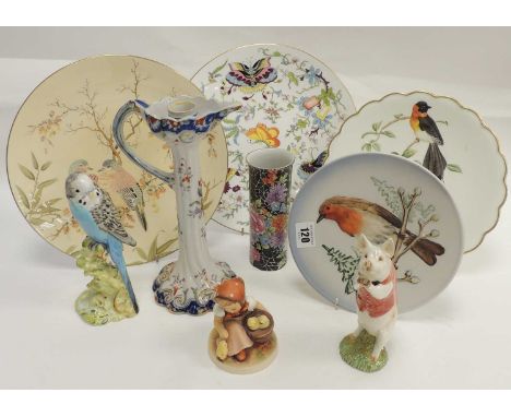 GROUP OF CERAMICS, including Goebel figure, Beswick ceramic 'Budgie' no. 1216, and Beswick 'Matthew' waistcoated pig, etc.Pro