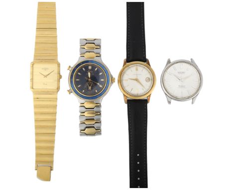 4 wristwatches, including Seiko Seahorse automatic, Ernest Borel, etc (4)Lot sold as seen unless specific item(s) requested 