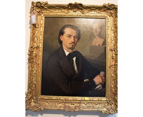 Early 20th Century English School/Portrait of a Man/oil on canvas, 41cm x 33cm