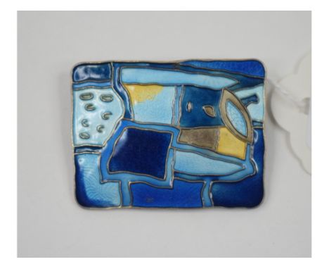 A David Andersen silver and enamel brooch, with impressed marks